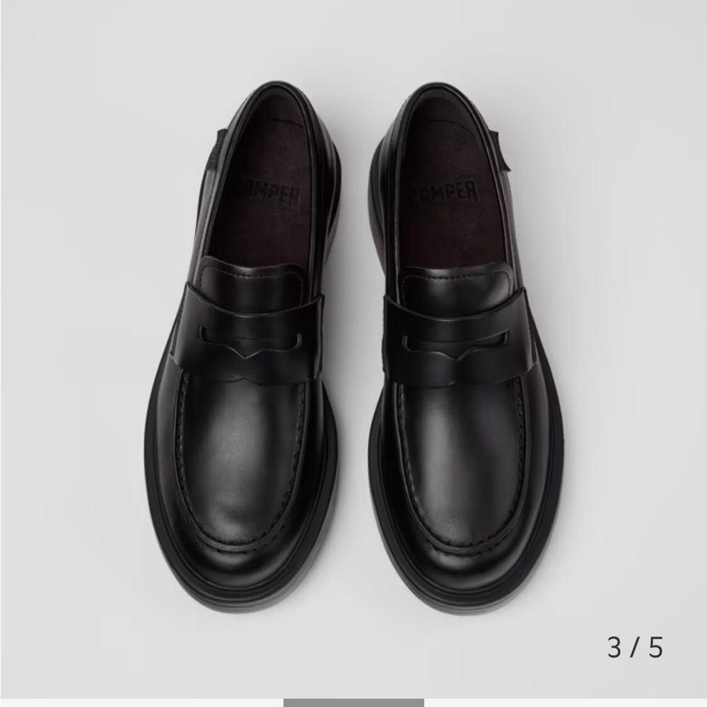 Camper Classic Black Womens's Dean Loafers